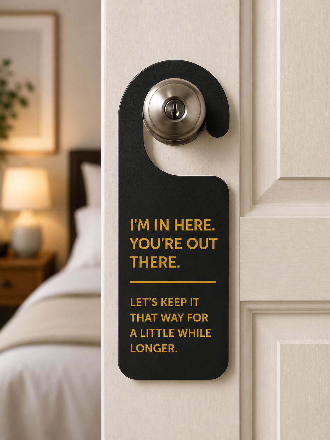 Warning Door Sign