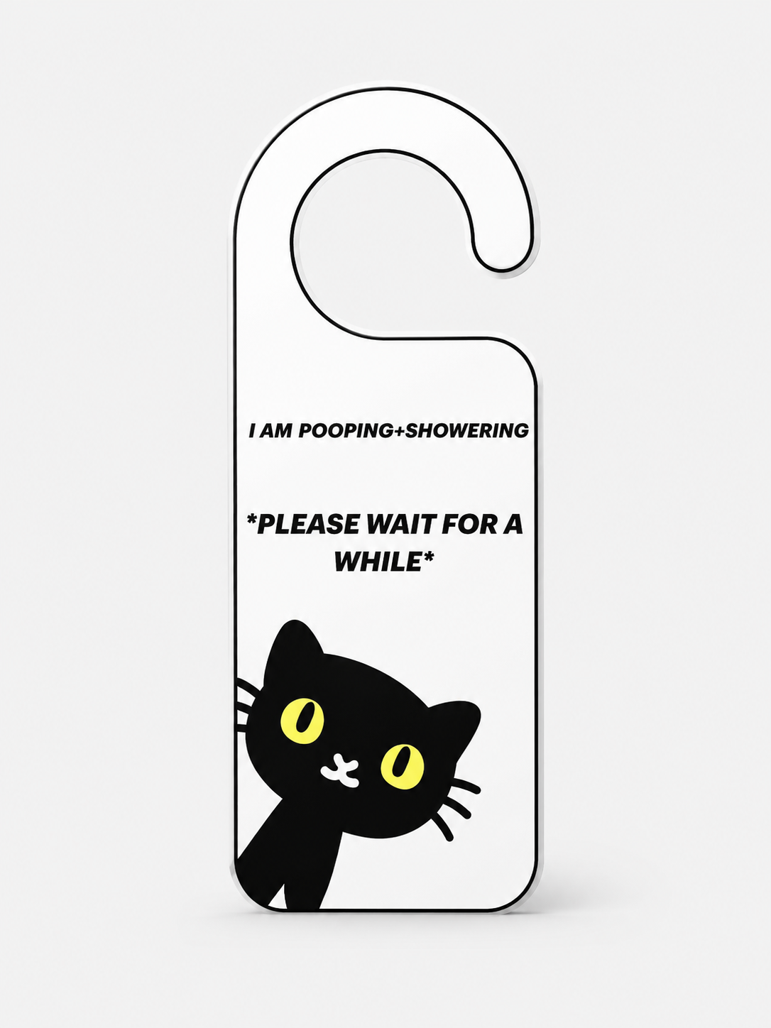 Pooping Door Sign