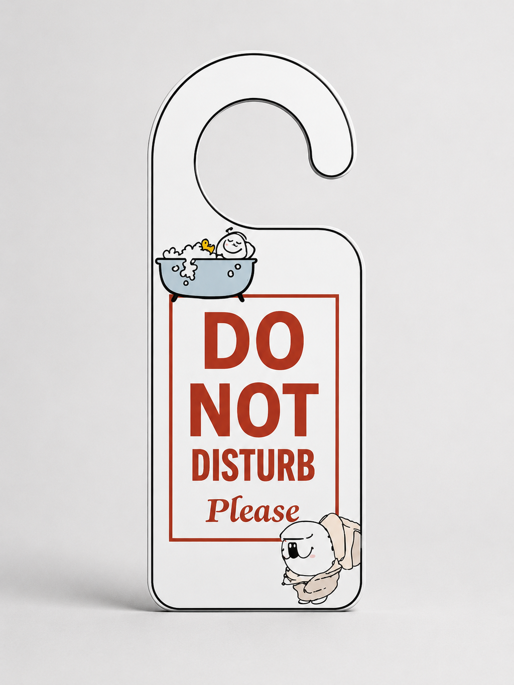 DND Bath Door Sign