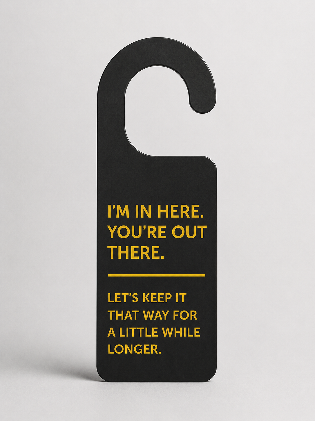 Warning Door Sign